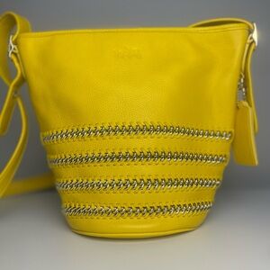 Coach Whiplash Mini Duffle Leather Yellow Shoulder/Crossbody Bag- RARE ✨